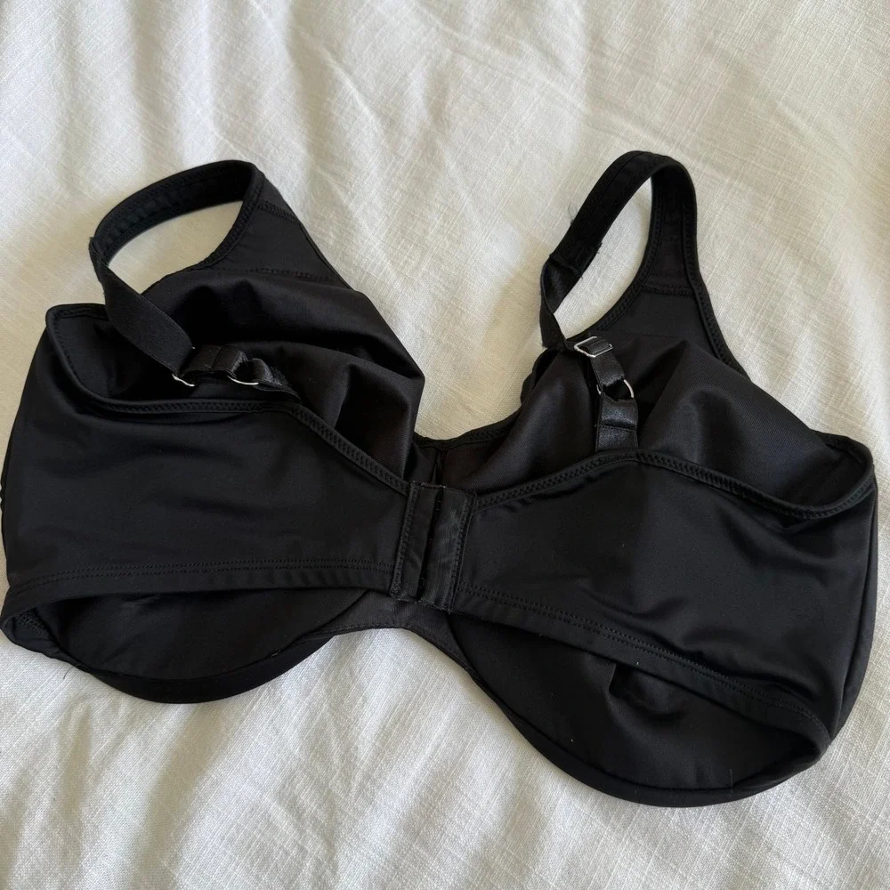 Bali Passion for Comfort Underwire Bra Black 40G 3385 Full Coverage‎ Embroidery